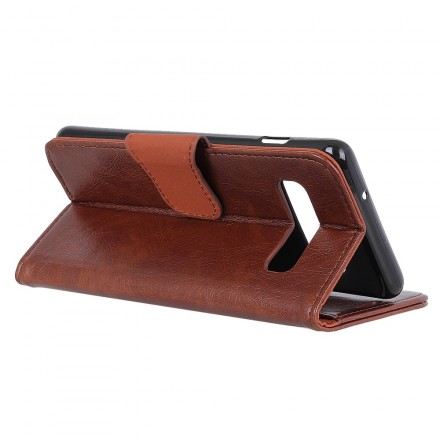 Funda Samsung Galaxy S10 Efecto Cuero Brillante