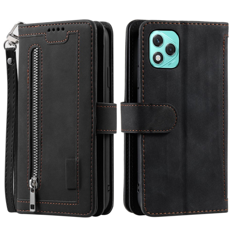Honor 400 Lite Wallet 9 Zip Card Funda
