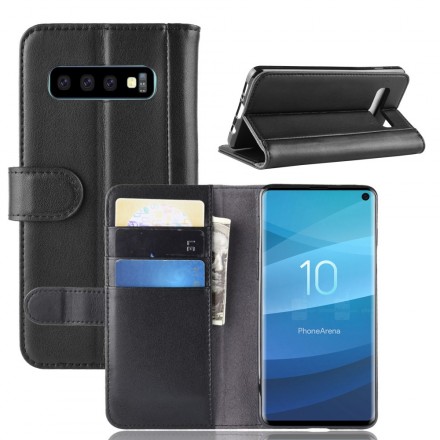 Funda Samsung Galaxy S10 de cuero dividido