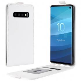 Funda plegable efecto piel para Samsung Galaxy S10