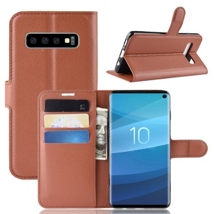 Funda de polipiel retro del Samsung Galaxy S10