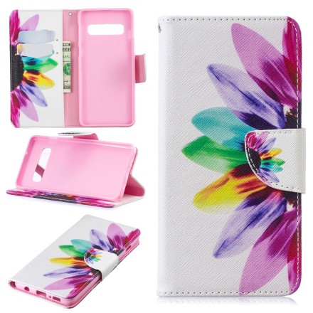 Funda de flor de acuarela para Samsung Galaxy S10