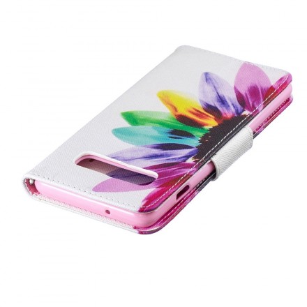 Funda de flor de acuarela para Samsung Galaxy S10