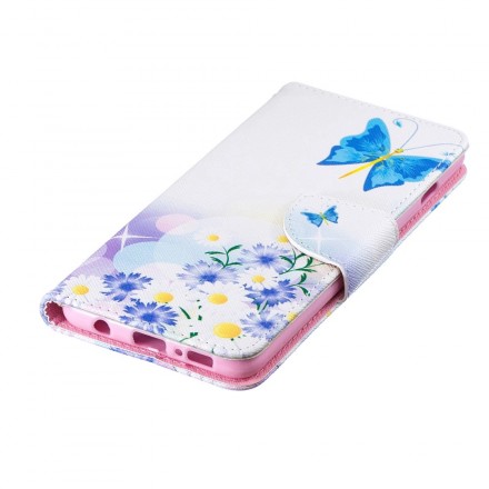 Funda Samsung Galaxy S10 pintada con mariposas y flores