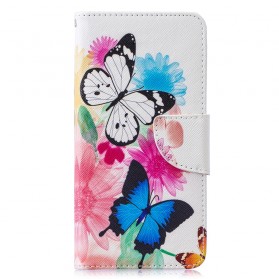 Funda Samsung Galaxy S10 pintada con mariposas y flores