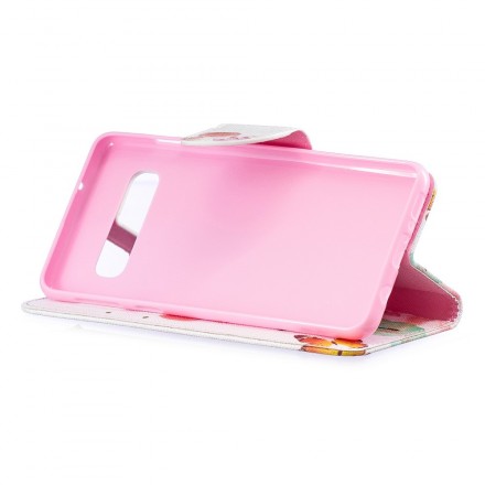 Funda Samsung Galaxy S10 pintada con mariposas y flores Funda Samsung Galaxy S10 pintada con mariposas y flores