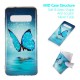 Samsung Galaxy S10 Funda Mariposa Azul Fluorescente