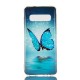 Samsung Galaxy S10 Funda Mariposa Azul Fluorescente