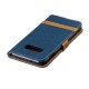 Funda de tela y colgante efecto cuero para Samsung Galaxy S10 Lite Funda de tela y colgante efecto cuero para Samsung Galaxy S10 Lite