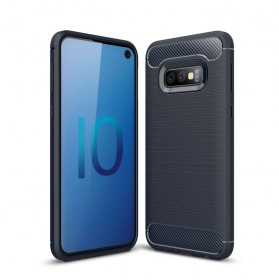 Funda de fibra de carbono cepillada para el Samsung Galaxy S10 Lite