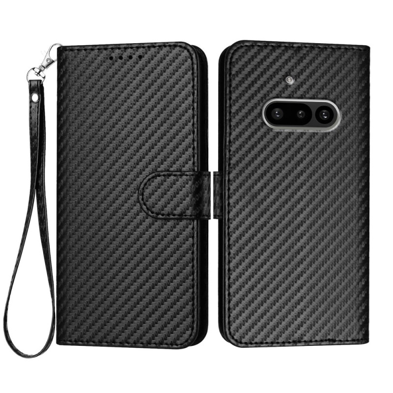 Funda para teléfono Nothing (3a) de fibra de carbono con colgante
