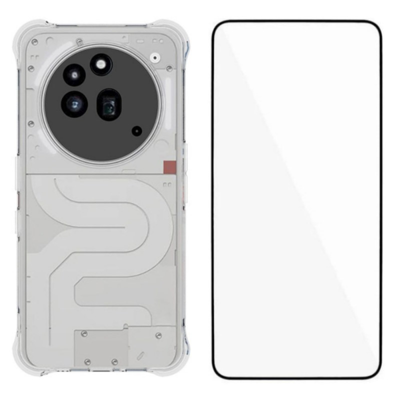Funda transparente Nothing Phone (3a) Pro con protector de pantalla