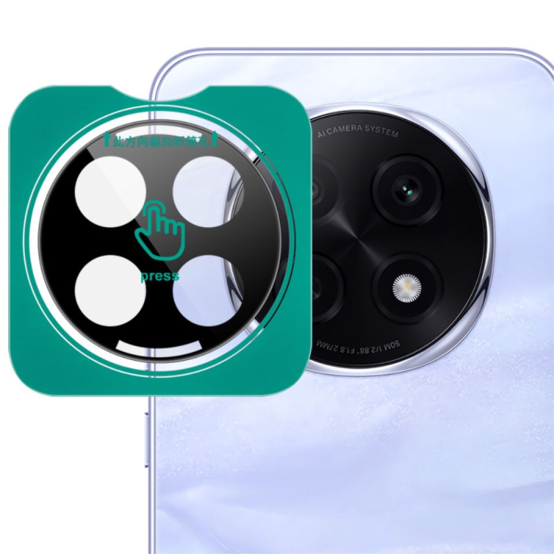 Lente Protectora para Oppo A5 Pro 5G con Marco de Posicionamiento Automático (Versión Negra)