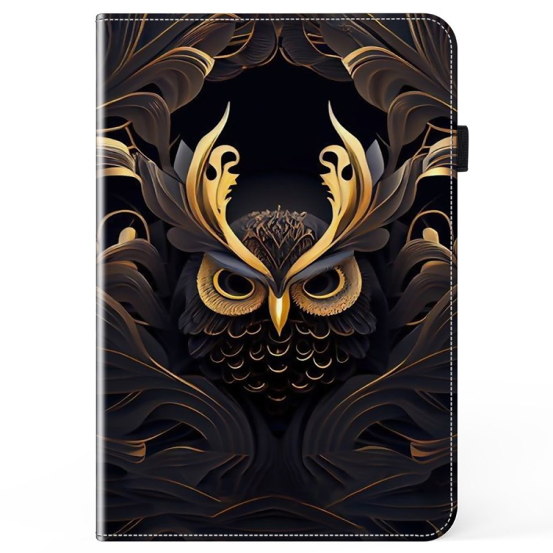 Samsung Galaxy Tab S10 Plus / S9 FE Plus / S9 Plus Funda Búho Dorado