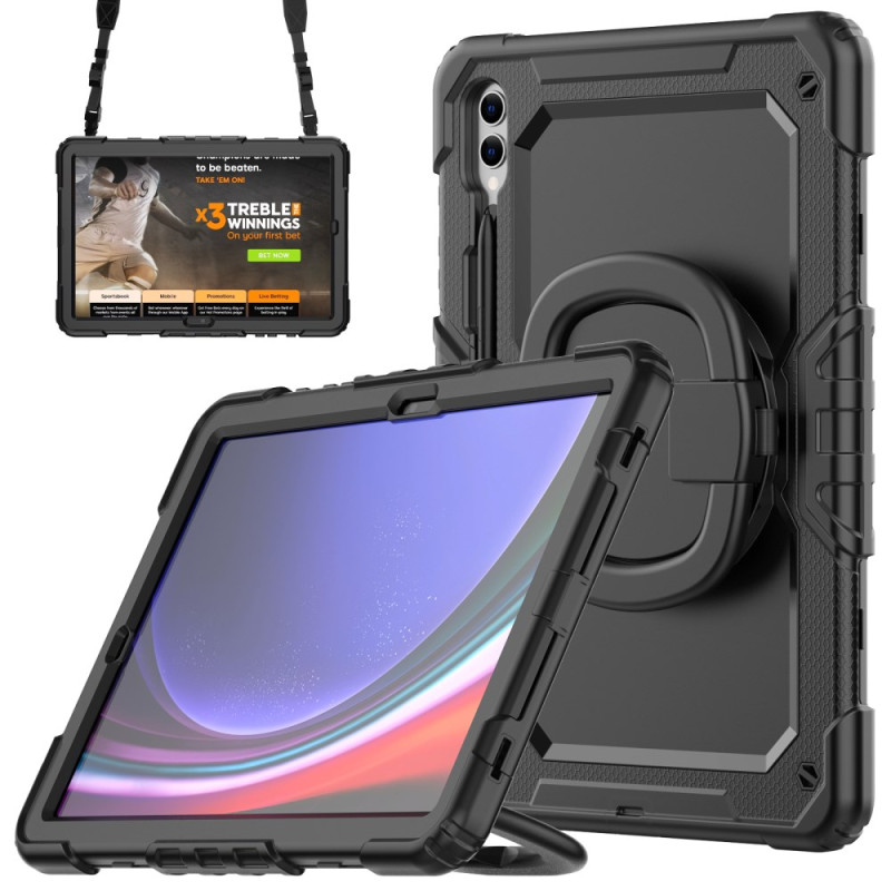 Funda protectora ultrarresistente Samsung Galaxy Tab S10 Plus / S9 Plus con soporte para lápiz óptico y colgante
para el hombro