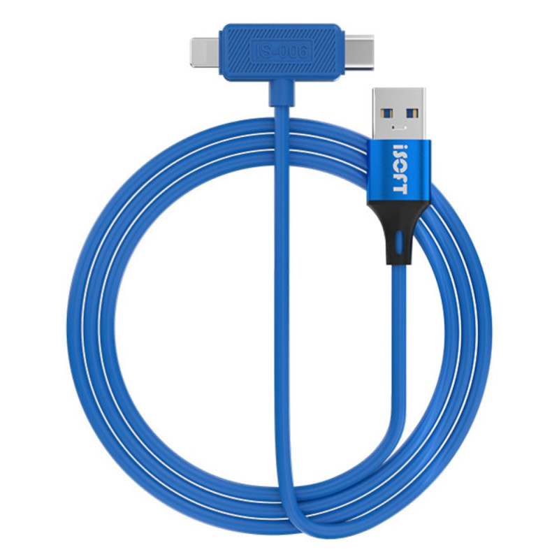 Cable de transmisión de datos y reparación de doble interfaz para iPhone y iPad