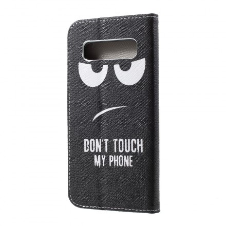 Funda para el Samsung Galaxy S10 Don't Touch My Phone