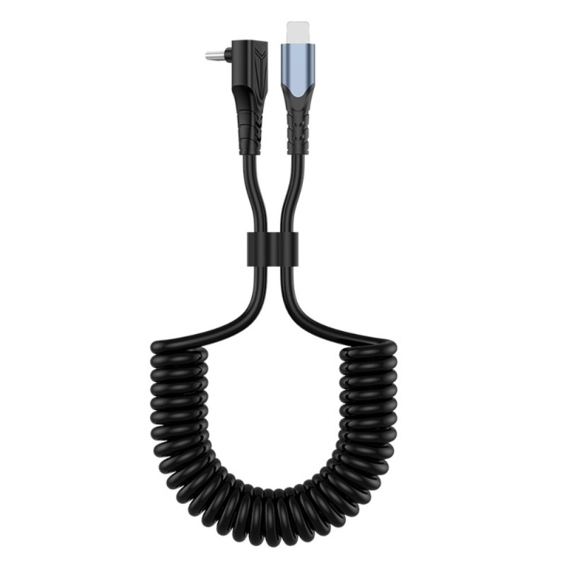 Cable de carga rápida retráctil de Type-C a Lightning