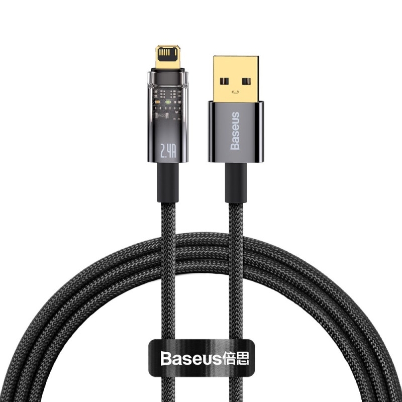 Cable USB a iP con Auto Start/Stop Explorer Series BASEUS - 1m