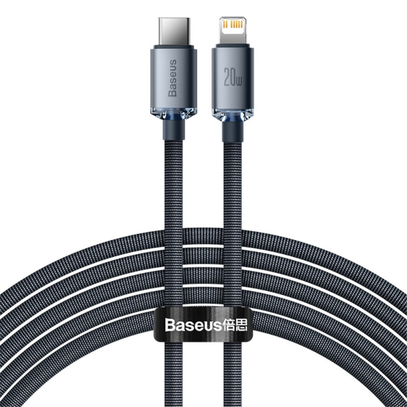 Cable de carga Type-C a iP Crystal Shine BASEUS - 2 m