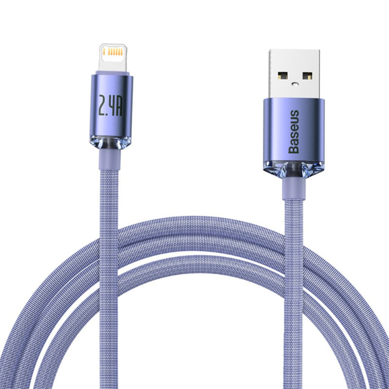 Cable de datos USB a iP Crystal Shine Series BASEUS - 2 m