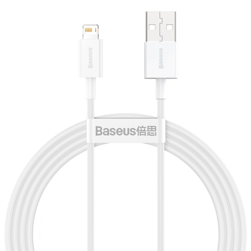 Baseus Superior Series Cable USB a iP de carga rápida y datos de 2,4 A - 1,5 m