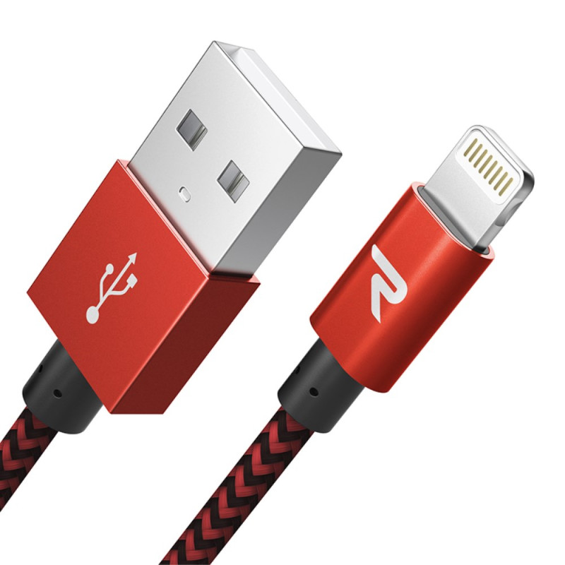 Cable de carga y sincronización para iPhone, iPad y iPod RAMPOW - 1 m