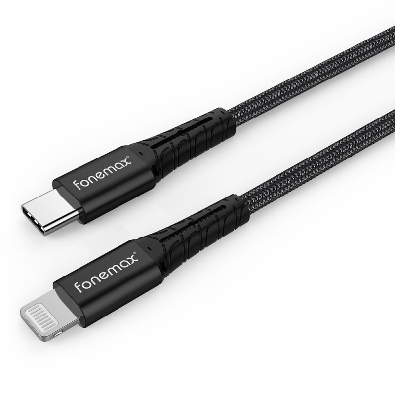 FONEMAX Cable de carga rápida de tipo C a Lightning - 2 m