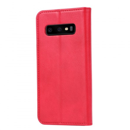 Funda Flip Cover Samsung Galaxy S10 Leatherette Card Funda