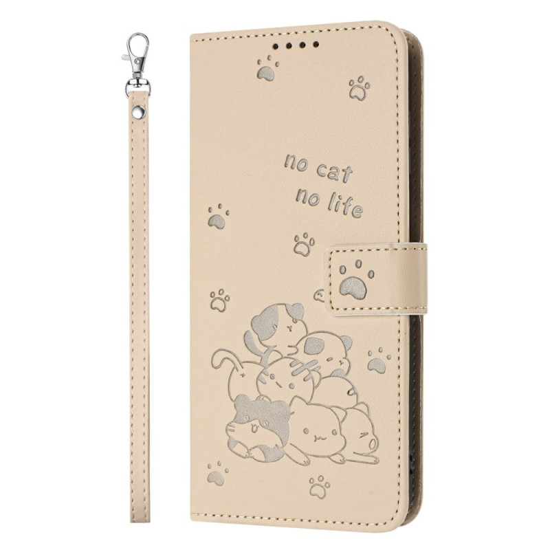 Honor 400 Lite Funda Escena de Gato con Colgante