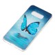 Funda Samsung Galaxy S10 Lite Mariposa Azul Fluorescente