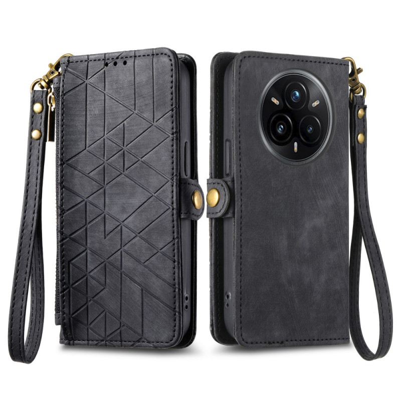 Funda Realme 14 Pro Plus 5G Wallet Lines