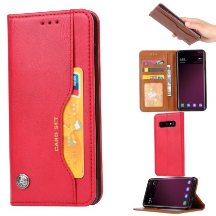 Funda Flip Cover Samsung Galaxy S10 Lite Leatherette Card Funda