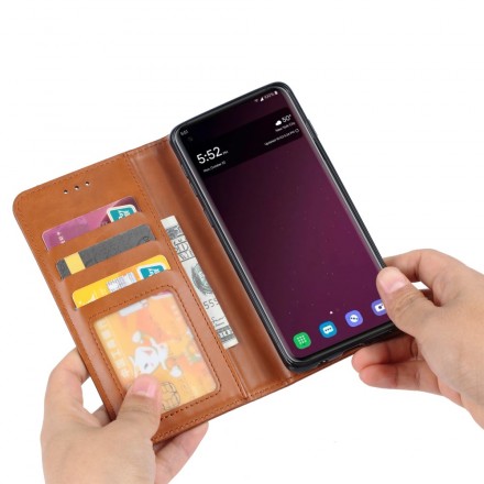 Funda Flip Cover Samsung Galaxy S10 Lite Leatherette Card Funda