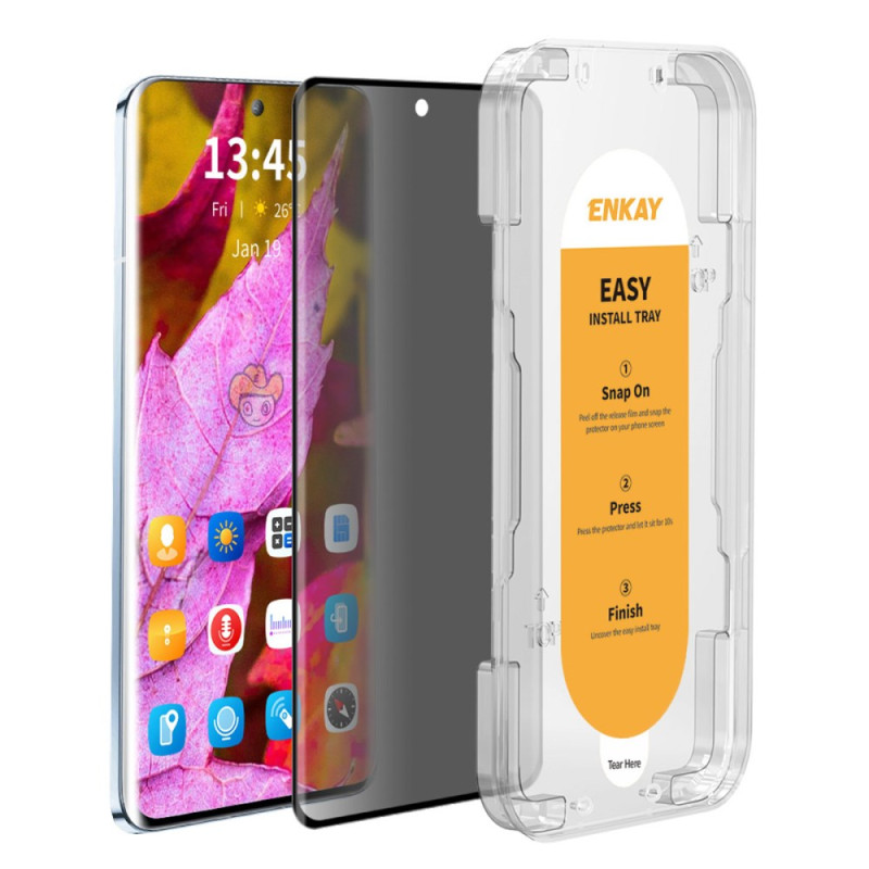 Realme 14 Pro Plus 5G Protector de pantalla de cristal templado
con herramienta de instalación
