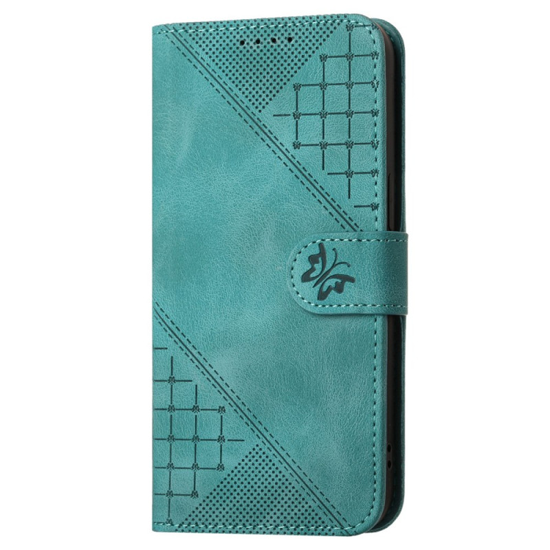 Honor X8b Funda con diseño de mariposa y geométrico
