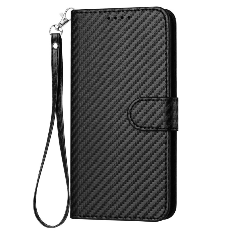 Honor X8b Funda de fibra de carbono con colgante