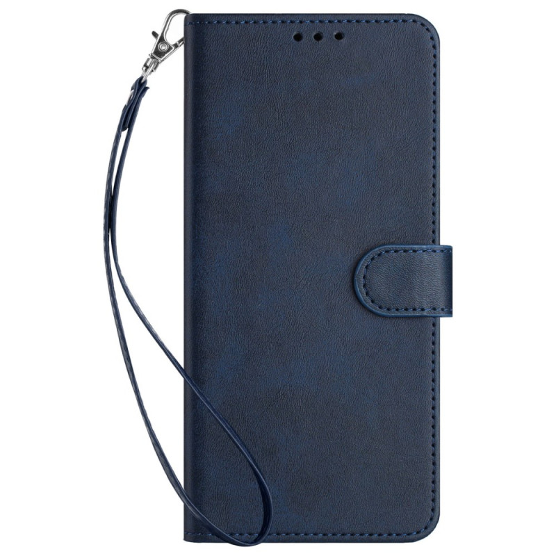 Funda Honor X8b Efecto Cuero Liso con Colgante