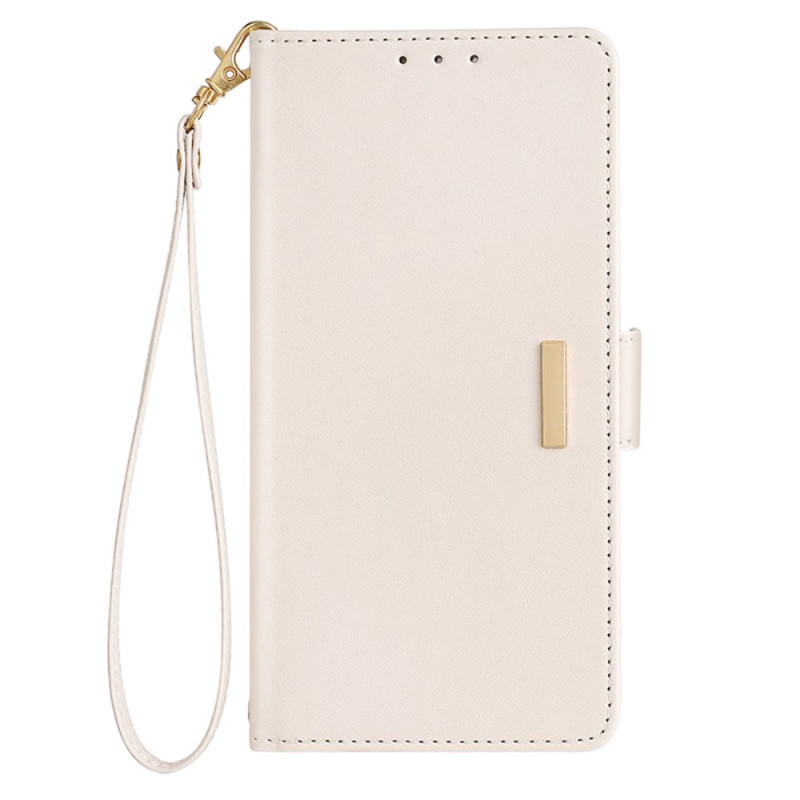 Honor X8b Funda con cierre de oro con cordón y colgante
 para el hombro