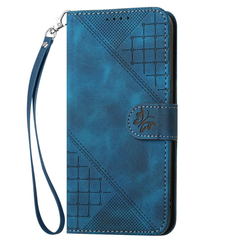 Funda de diseño geométrico y mariposa para Honor 400