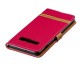 Funda de tela y efecto cuero para Samsung Galaxy S10 Plus con colgante