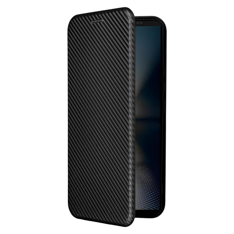 Flip Cover Sony Xperia 1 VII Fibra de Carbono