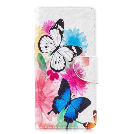 Funda Samsung Galaxy S10 Plus pintada con mariposas y flores