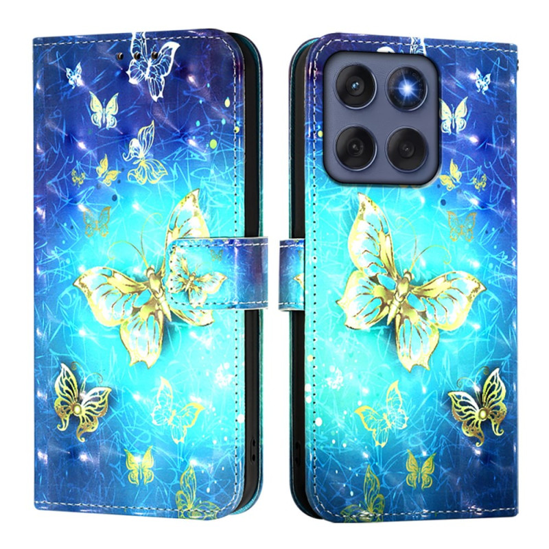 Funda Motorola Edge 60 / 60 Fusion Mariposas Doradas