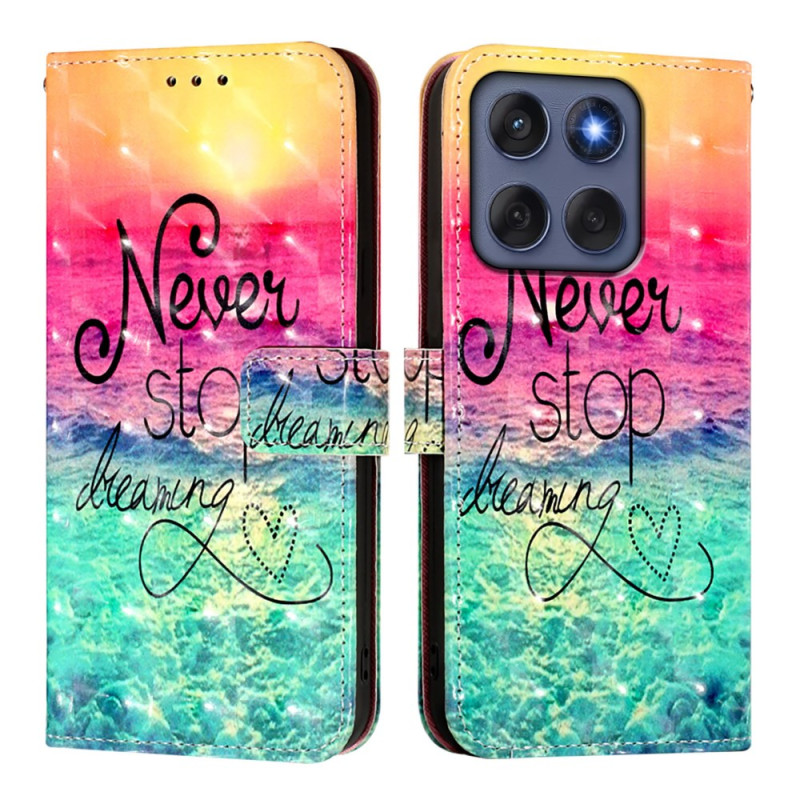 Funda Motorola Edge 60 / 60 Fusion Never Stop Dreaming