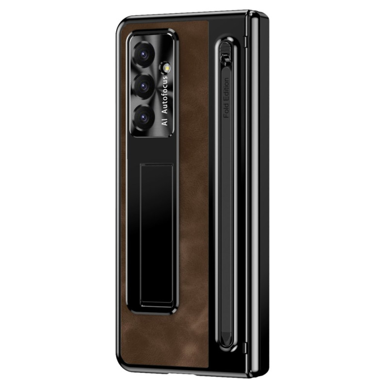 Funda de piel Samsung Galaxy Z Fold 7 5G con soporte y Stylus