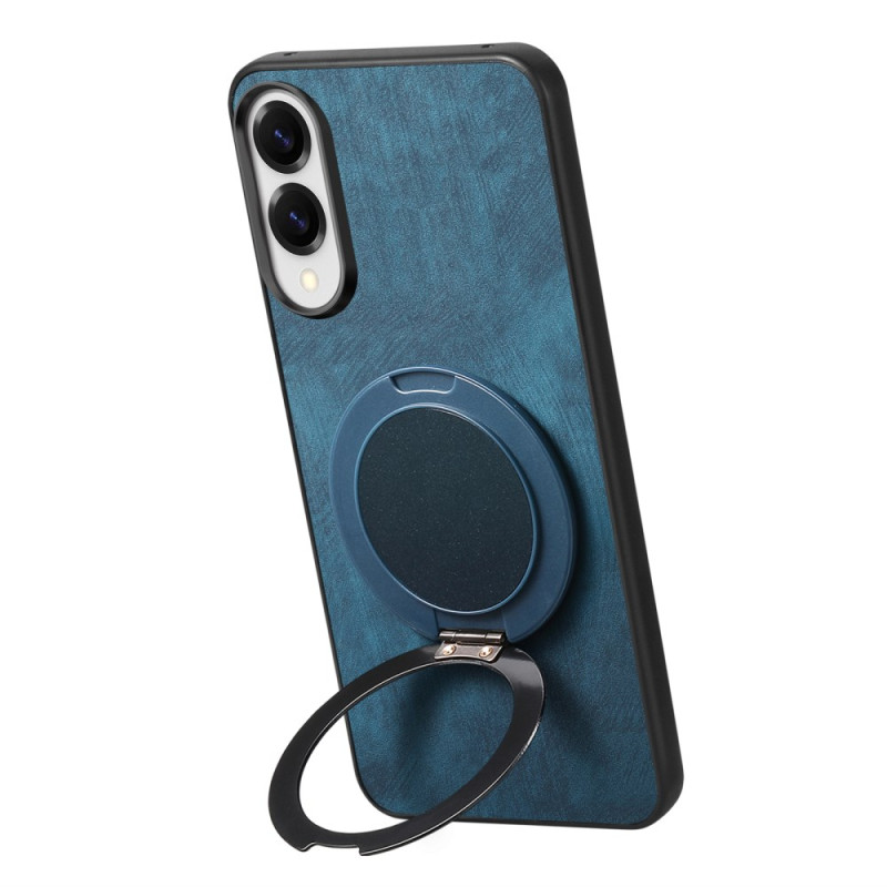 Funda Samsung Galaxy S25 Edge Efecto Gamuza con Soporte Giratorio 360