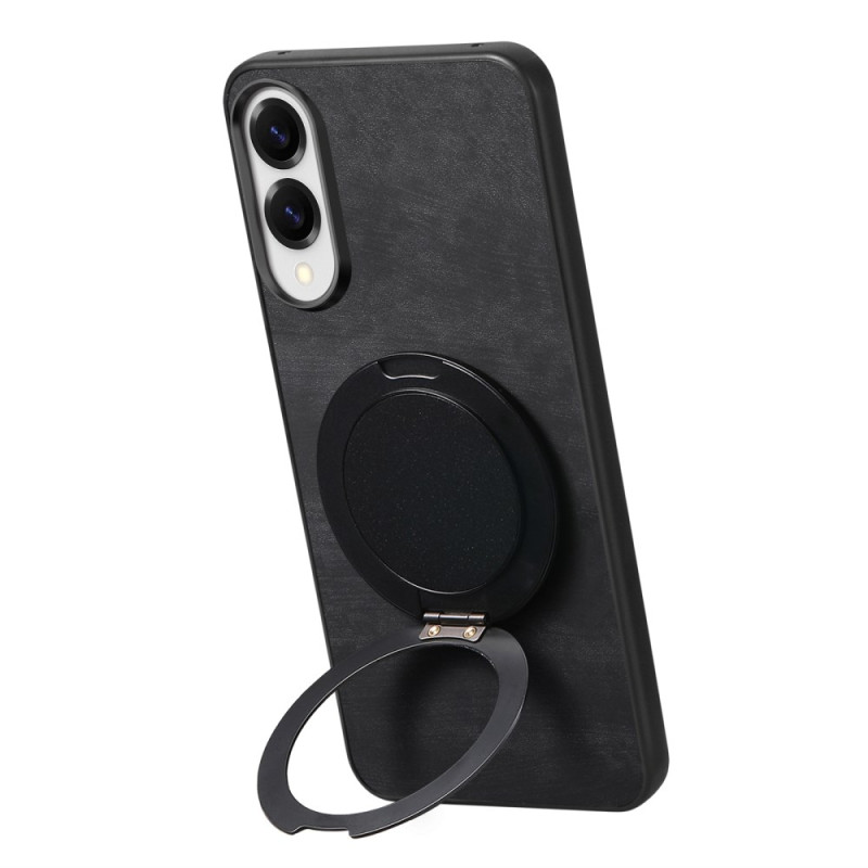 Funda Samsung Galaxy S25 Edge Efecto Gamuza con Soporte Giratorio 360