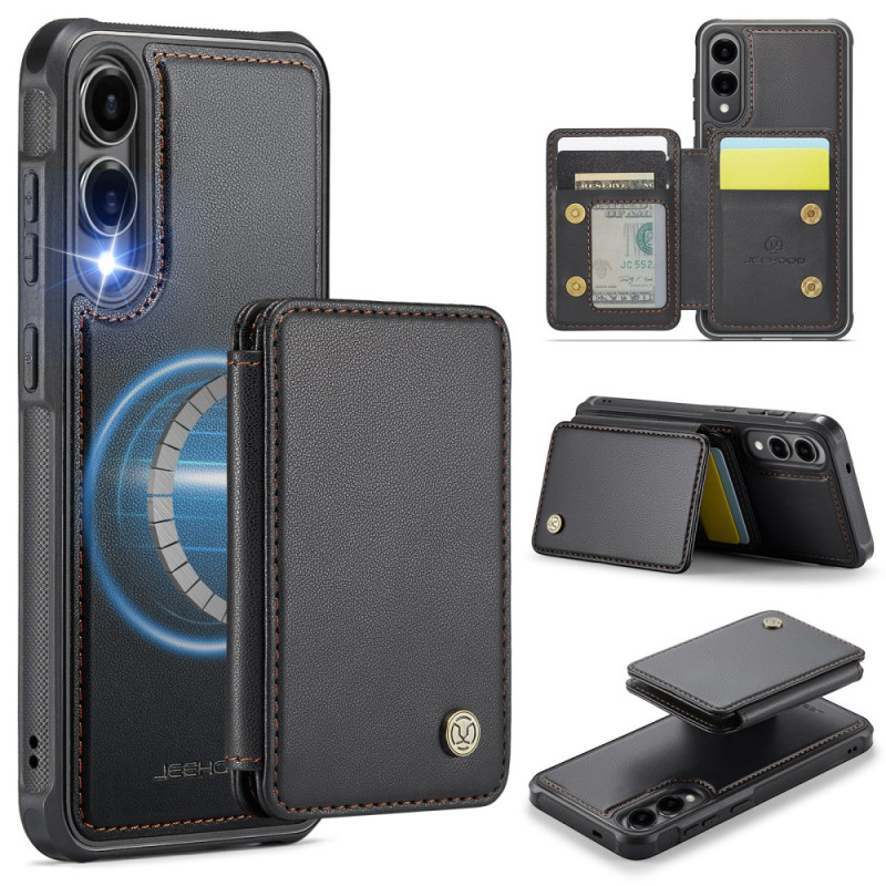 Funda magnética extraíble para tarjetas Samsung Galaxy S25 Edge JEEHOOD