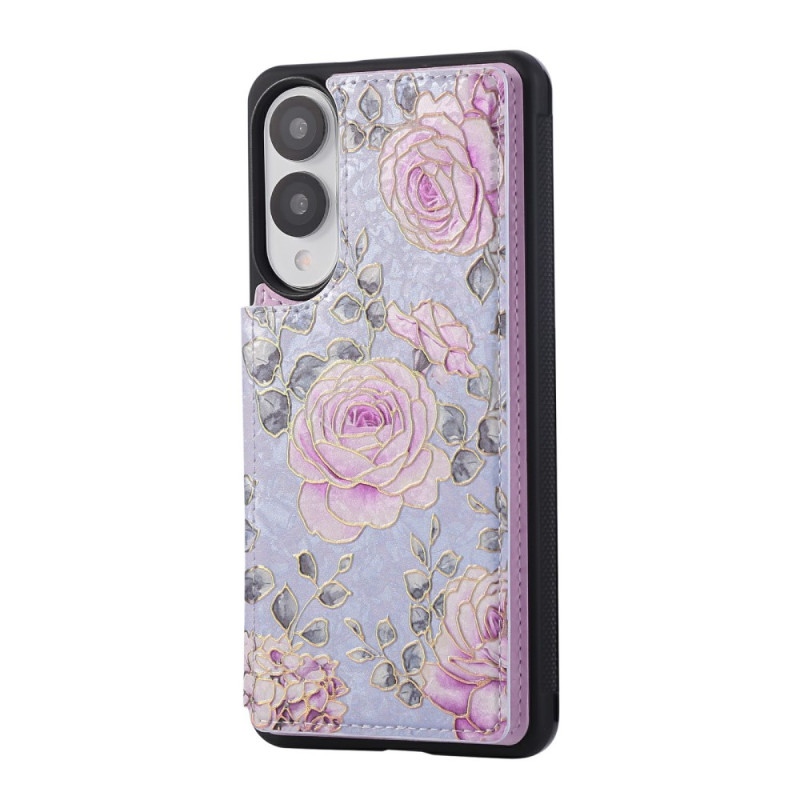 Samsung Galaxy S25 Edge Funda Tarjeta Floral